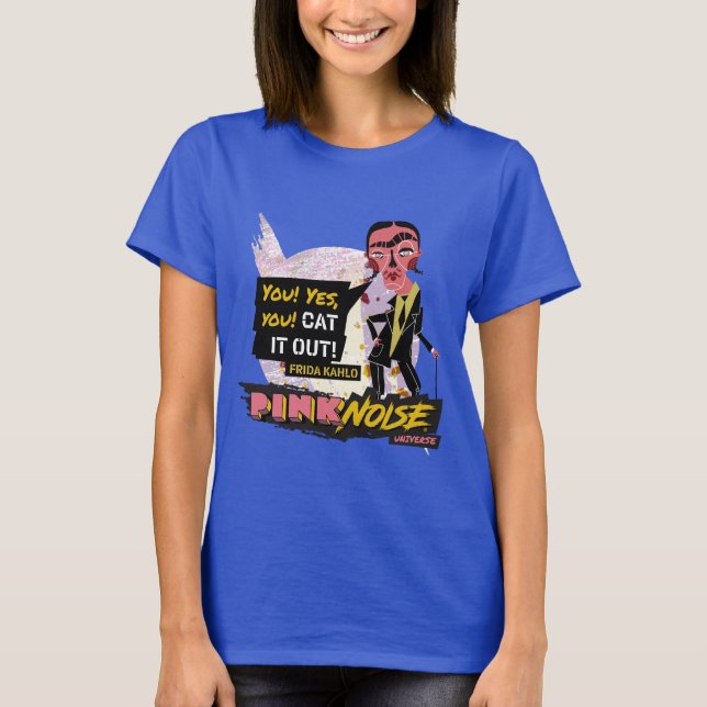 Camiseta Frida Kahlo · Pink Noise (Anverso)