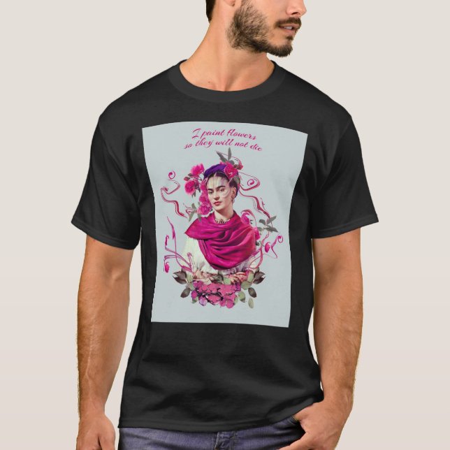 Camiseta FRIDA KAHLO Retrato Feminista Mexicano Mou (Anverso)