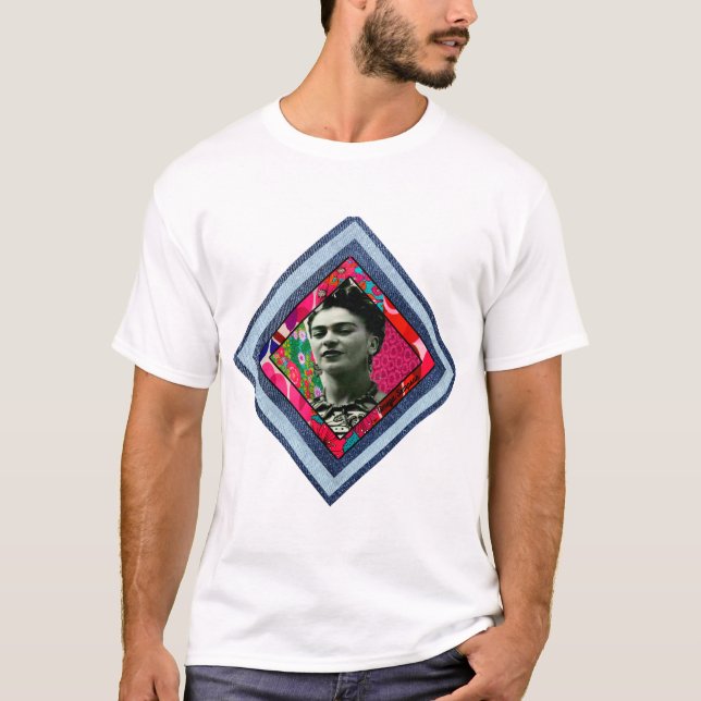 Camiseta Frida Kahlo Retro Denim Diamond (Anverso)