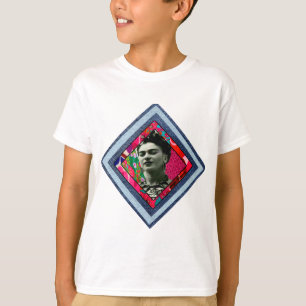 Camiseta Frida Kahlo Retro Denim Diamond