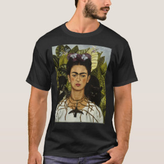 Camiseta Frida Kahlo&x27;s autorretrato con mono y ca