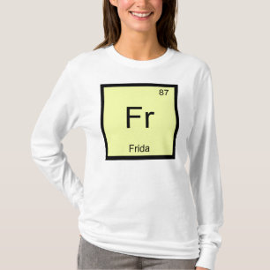 Camiseta Frida Nombre Química Elemento Tabla Periódica