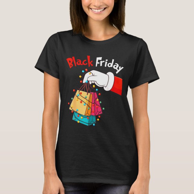 Camiseta Friday Shopng Squad Christmas Black Shopng Family  (Anverso)