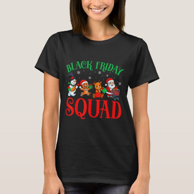 Camiseta Friday Shopng Squad Christmas Black Shopng Family  (Anverso)