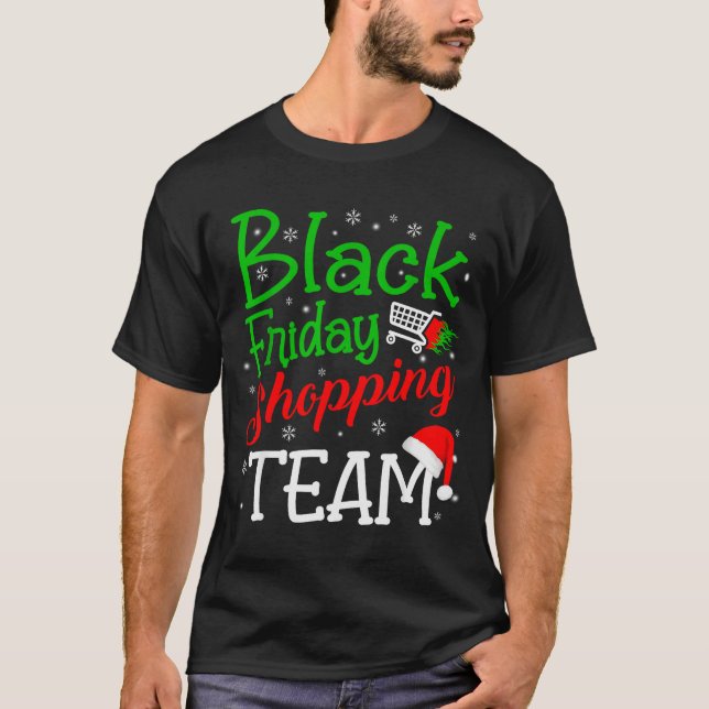 Camiseta Friday Shopng Team Christmas Black Shopng Family G (Anverso)