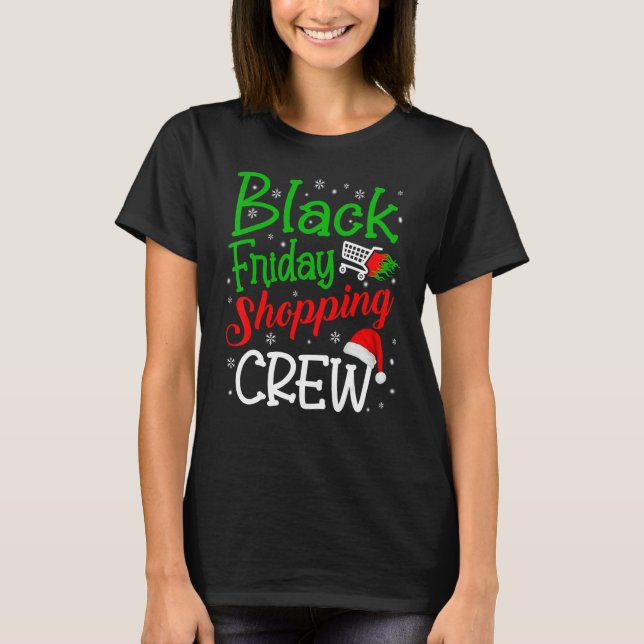 Camiseta Friday Shopping Crew Christmas Black Shopping Fami (Anverso)