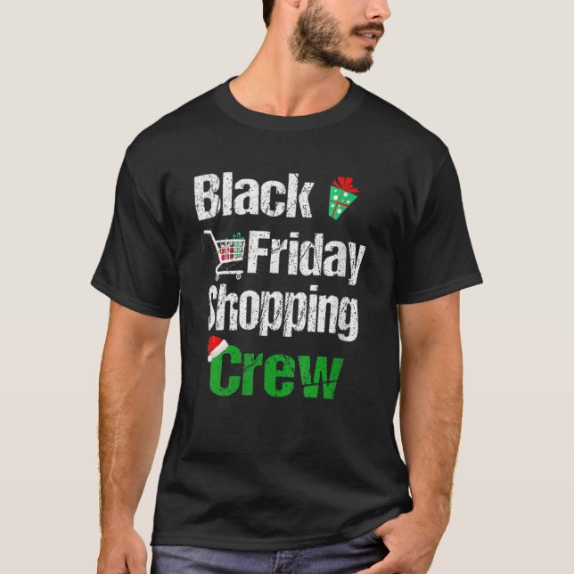 Camiseta Friday Shopping Crew Christmas Black Shopping Fami (Anverso)