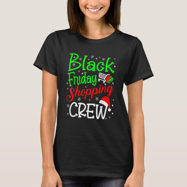 Camiseta Friday Shopping Crew Christmas Black Shopping Fami (Anverso)