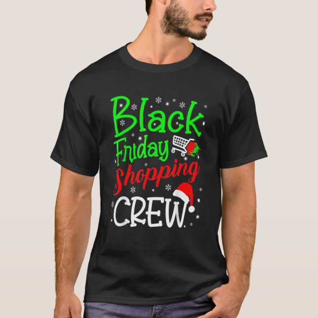 Camiseta Friday Shopping Crew Christmas Black Shopping Fami (Anverso)
