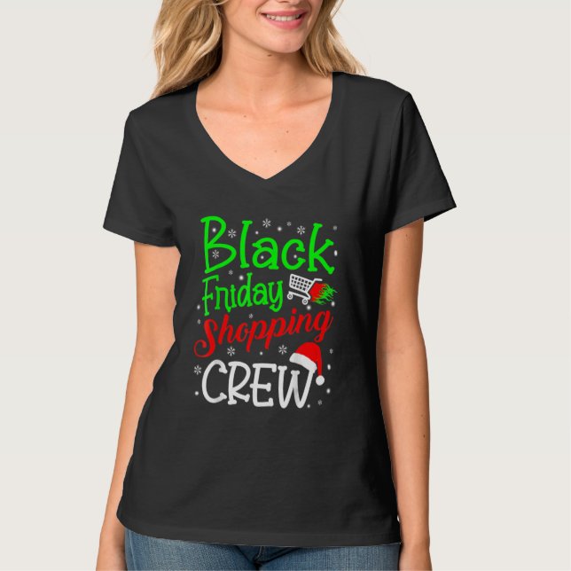Camiseta Friday Shopping Crew Christmas Black Shopping Fami (Anverso)