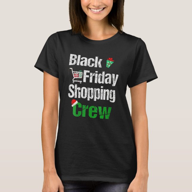 Camiseta Friday Shopping Crew Christmas Black Shopping Fami (Anverso)