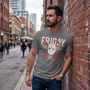 Camiseta Friday the 13th Weapons Cross Hockey Mask