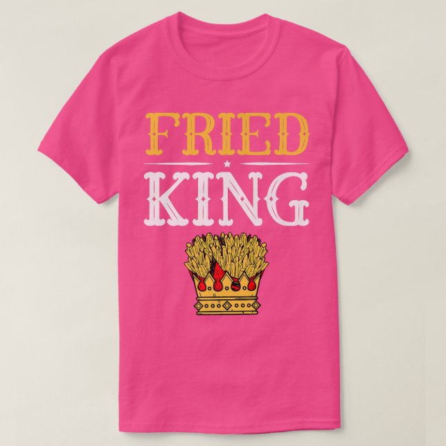Camiseta Fried King Potato Eater Vegetarian Tater Tot Frenc (Diseño del anverso)