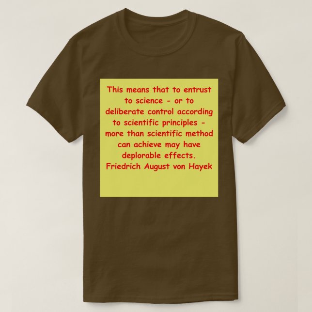 Camiseta Friedrich August von Hayek 22 (Diseño del anverso)