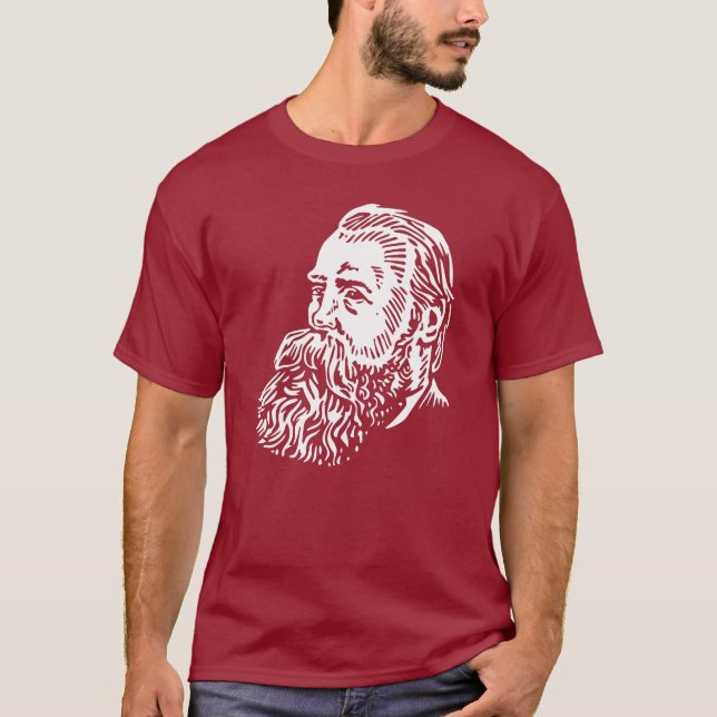 Camiseta Friedrich Engels, retrato (Anverso)