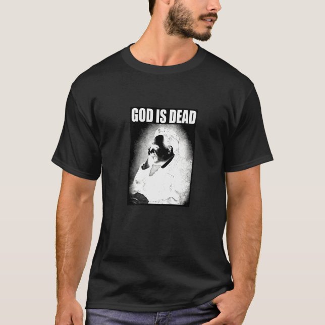 Camiseta Friedrich Nietzsche Dios es filosofía muerta (Anverso)