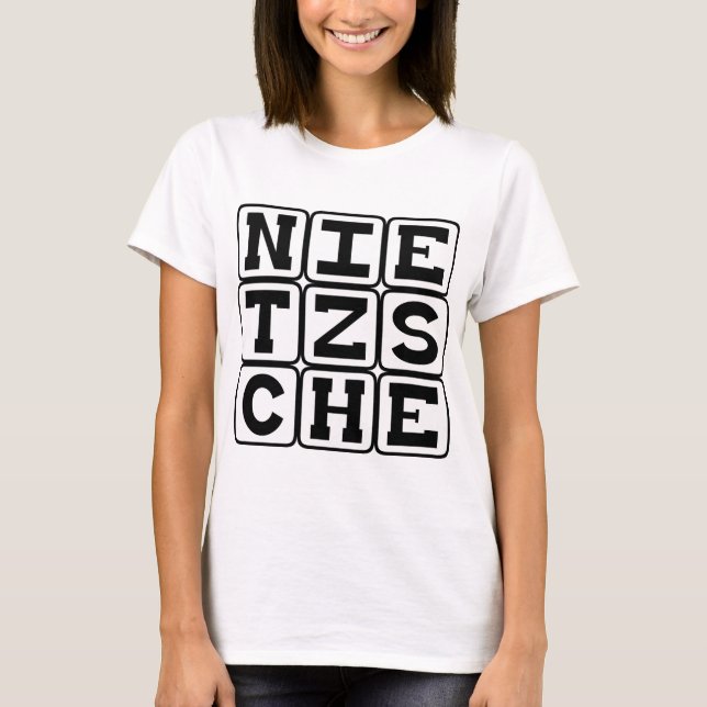 Camiseta Friedrich Nietzsche, filósofo (Anverso)
