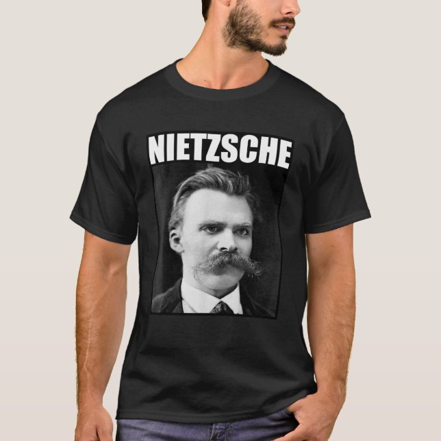 Camiseta Friedrich Nietzsche Philosopher Portrait T Shirt (Anverso)