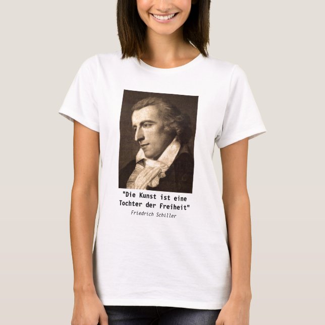 Camiseta Friedrich Schiller: Der Freiheit de Kunst - de (Anverso)