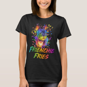 Camiseta Frienchie Fries Bulldog francés Francés Perro Humo