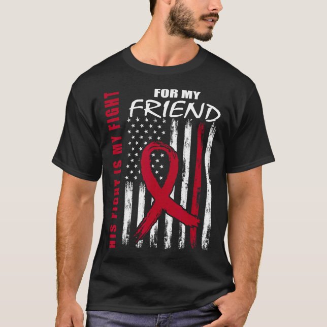 Camiseta Friend Multiple Myeloma Awareness American Flag Pr (Anverso)