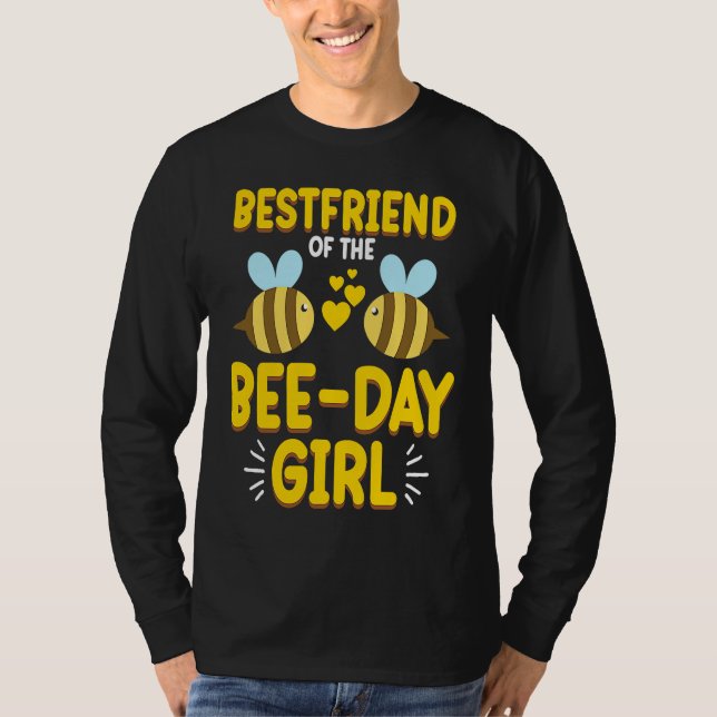Camiseta Friend Of Bee Day Girl Honey Beekeeper Beekeeping  (Anverso)