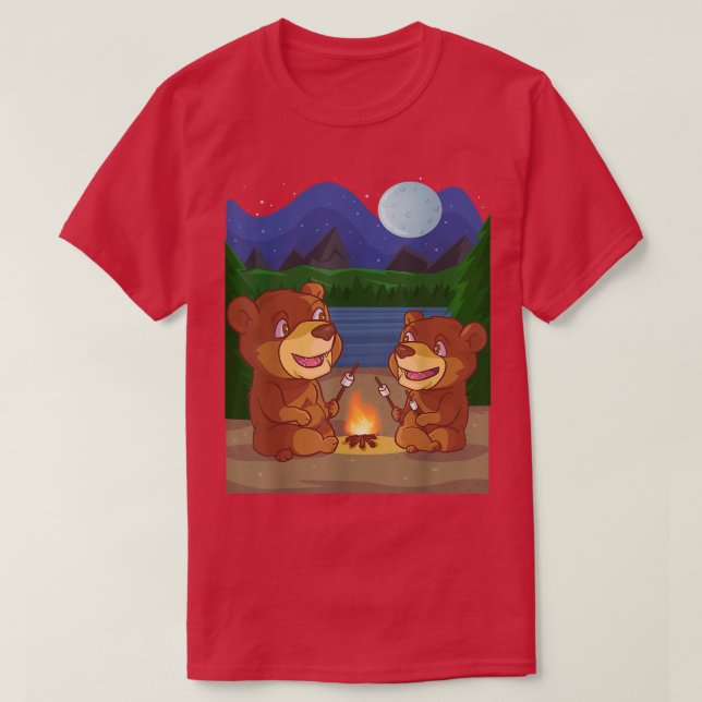 Camiseta Friendly Brown Bear Gift for Fluffy Bear Lovers  (Diseño del anverso)