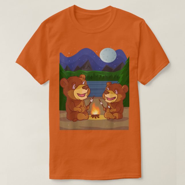 Camiseta Friendly Brown Bear Gift for Fluffy Bear Lovers  (Diseño del anverso)