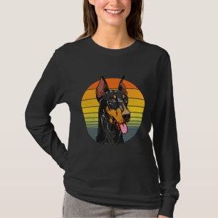 Camiseta Friendly Face Doberman Pinscher Retro
