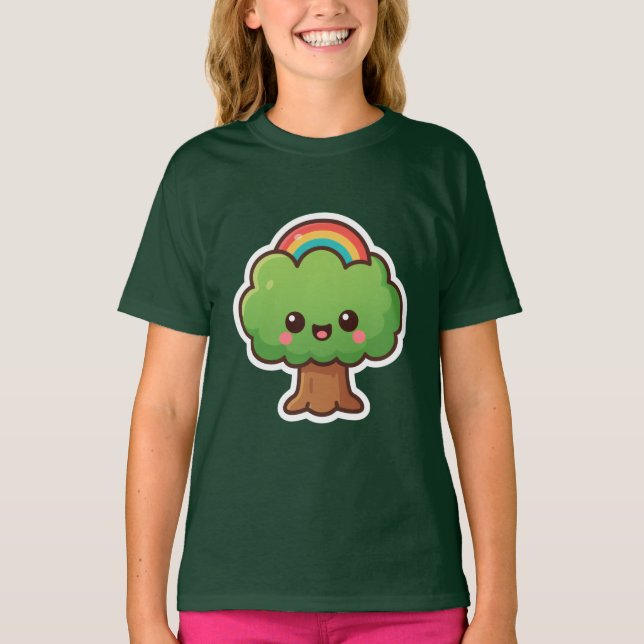 Camiseta Friendly Kawaii Tree (Anverso)