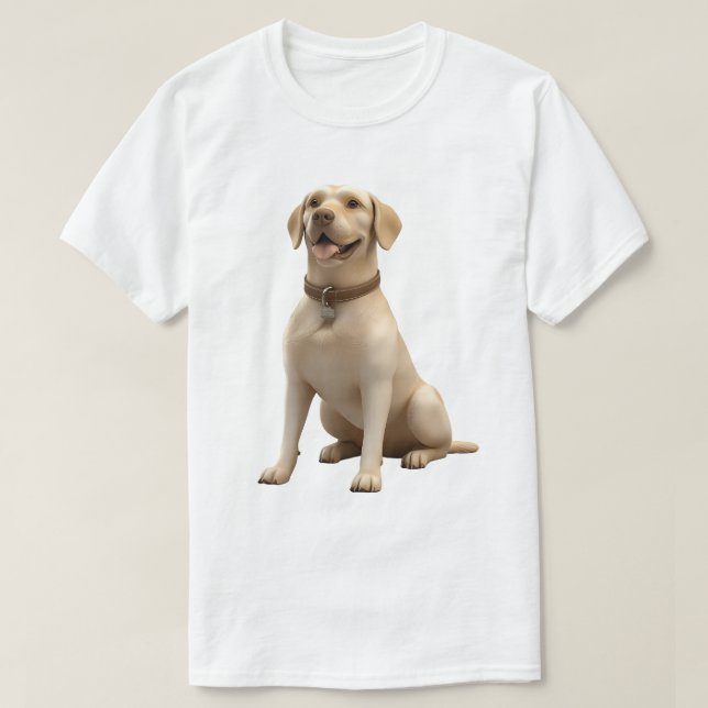 Camiseta Friendly Labrador Retriever Cartoon (Diseño del anverso)