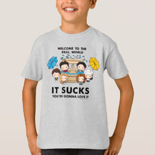 Camiseta FRIENDS™   Bienvenido al Mundo Real Chibi