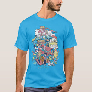 Camiseta FRIENDS™   Collage de dibujos animados