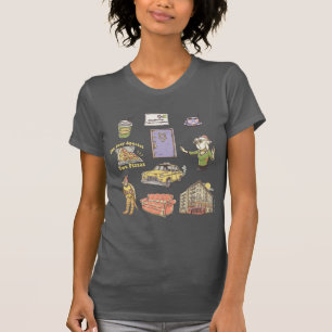 Camiseta FRIENDS™   Íconos de Dibujos Animados Gráfico 2