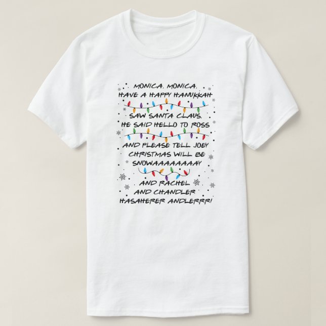 Camiseta Friends Inspired Christmas (Diseño del anverso)