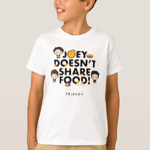 Camiseta FRIENDS™   Joey No Comparte Comida Chibi