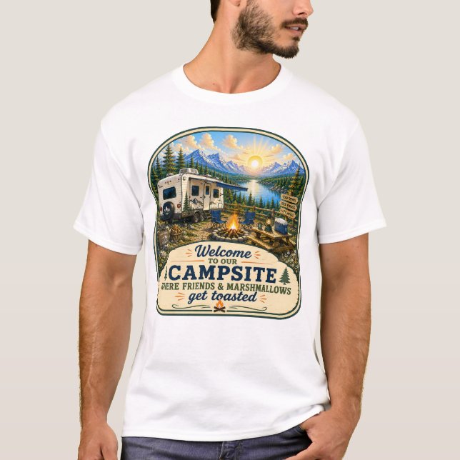 Camiseta Friends & Marshmallows se tuestan (Anverso)