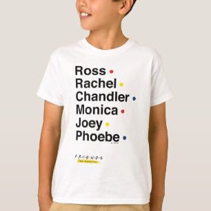 Camiseta FRIENDS™ Nombres de los Personajes 2