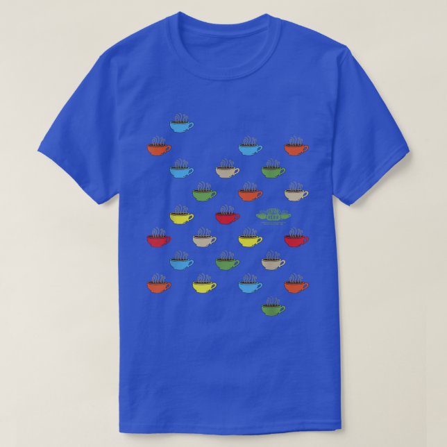 Camiseta Friends Scattered Coffee Cups  (Diseño del anverso)