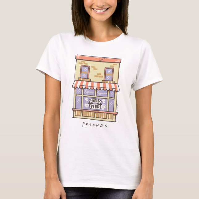 Camiseta FRIENDS™ | Tienda de Café de Dibujos Animados Cent (Anverso)