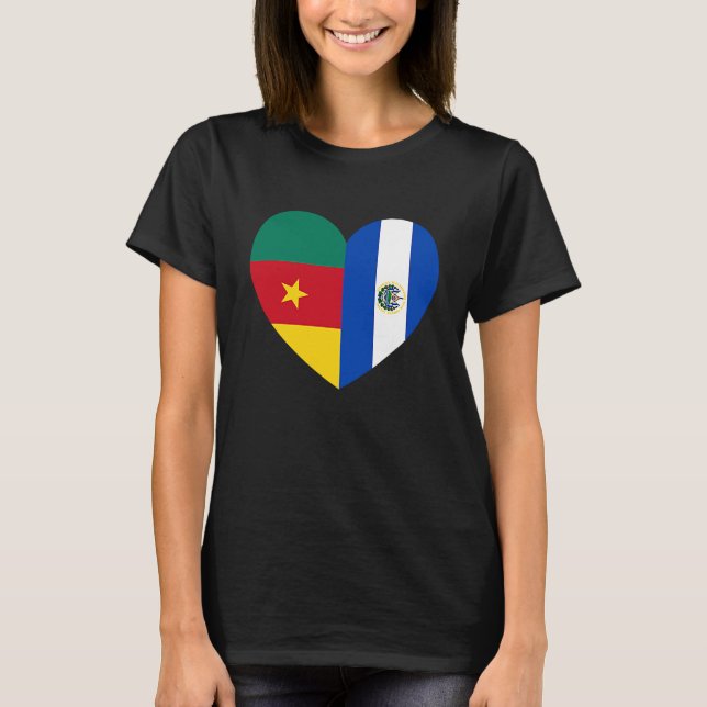 Camiseta Friendship Forever El Salvador And Cameroon (Anverso)