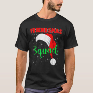 Camiseta Friendsmas Squad Guay Santa Hat Parking Amigos F