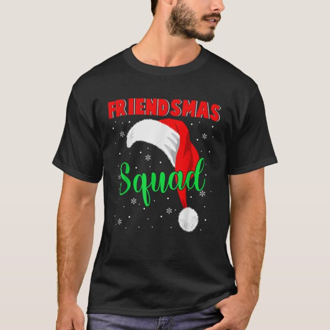 Camiseta Friendsmas Squad Guay Santa Hat Parking Amigos F (Anverso)