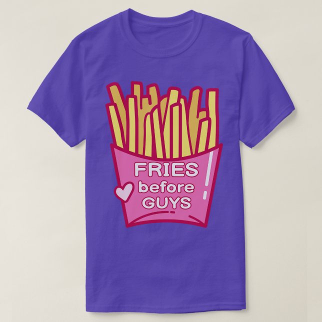 Camiseta Fries antes del Día de San Valentín de los chicos  (Diseño del anverso)