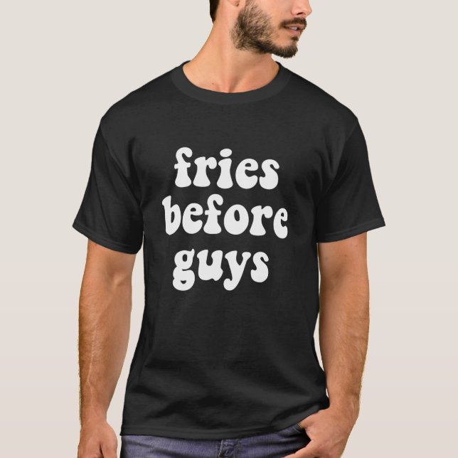 Camiseta Fries antes del poder Chica de los muchachos (Anverso)