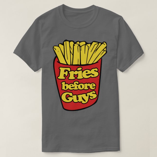 Camiseta Fries antes que chicos (Diseño del anverso)