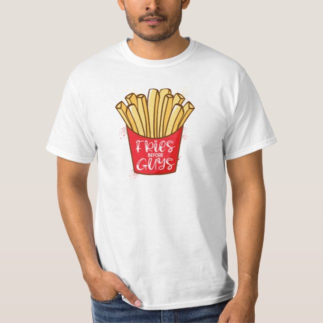 Camiseta Fries antes que chicos (Anverso)
