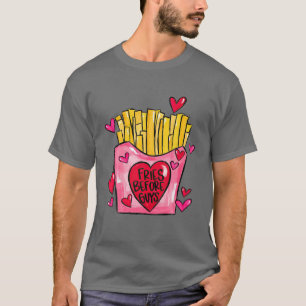 Camiseta Fries antes que chicos Chicas adolescentes que bai