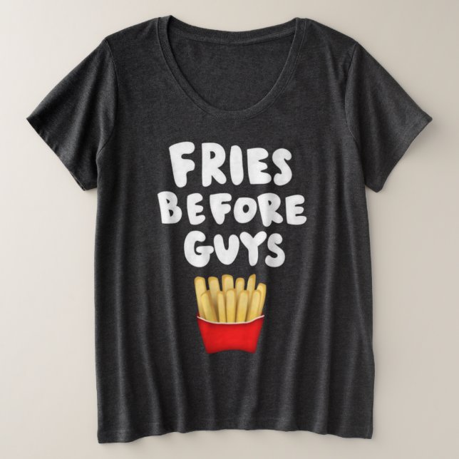 Camiseta Fries Before Guys (Anverso del diseño)