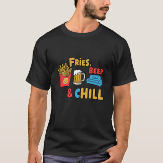 Camiseta Fries, Cerveza y Chill